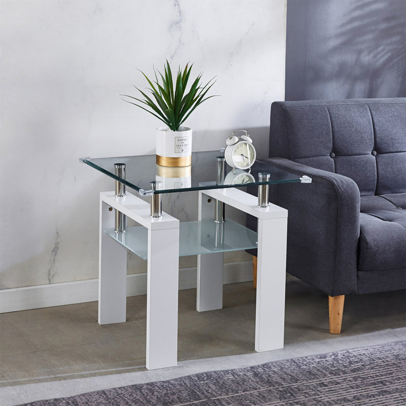 Faygah Coffee Table,living room table,cocktail table, White