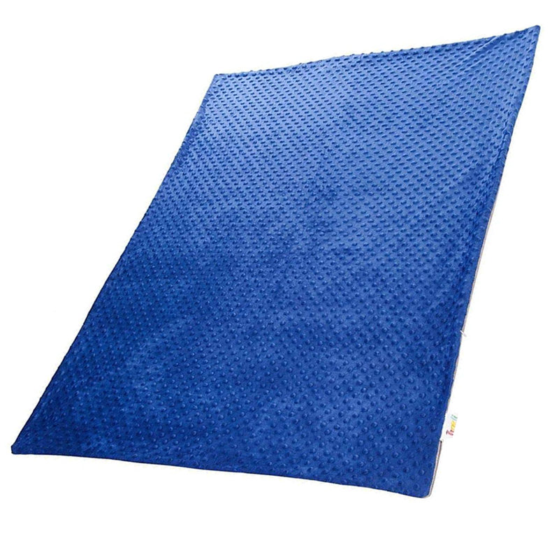 Jeté sensoriel apaisant 100% coton, l 41 po x L 60 po, Bleu