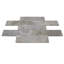 3x12 SILVER TRAVERTINE H/F & STRAIGHT