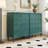 5-Drawers Dresser Organizer with Mid-century Design for Bedroom, Green-1343588949
