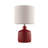 17.5" Modern Glazed Ceramic Table Lamp with Drum Shade-14842052