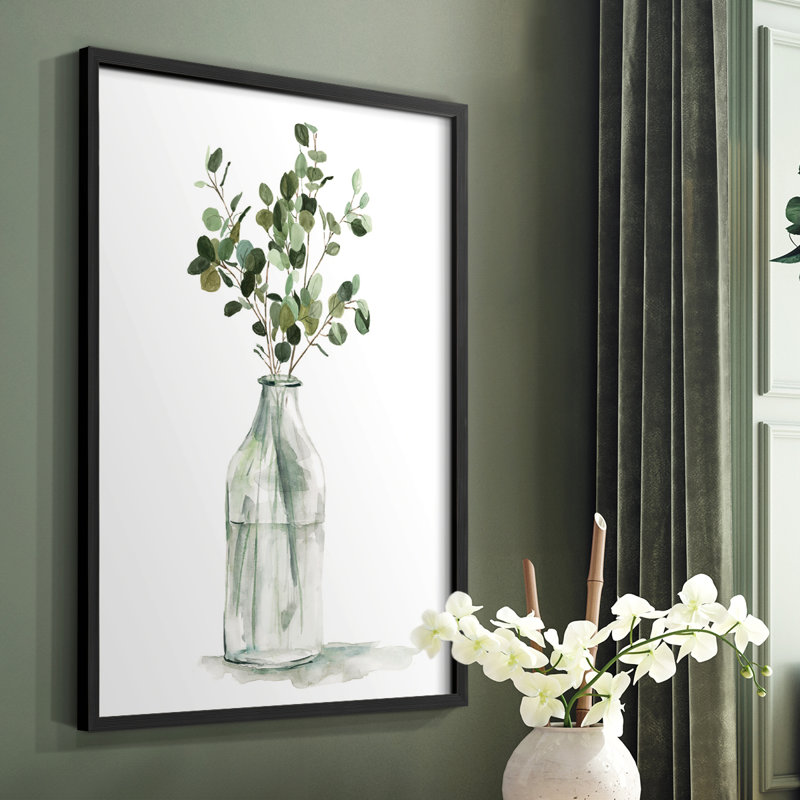 Botanical Arrangement II, reproduction encadrée - bois massif, Noir, H 20 po x l 16 po