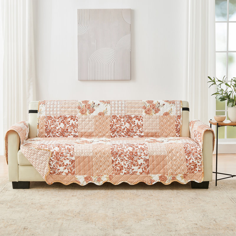Housse réversible de protection pour meubles pour animaux Medallion, Patchwork - rose cendré, H 0,5 po x l 118 po x P 75 po