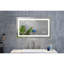 Miroir 40 po x 24 po à DEL pour salle de bain à intensité variable - brouillard, 3 températures de couleur, mémoire, grand brouillard mural, ornement