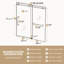 Porte de douche coulissante simple sans cadre 50 po - l 54 po x H 75 po H