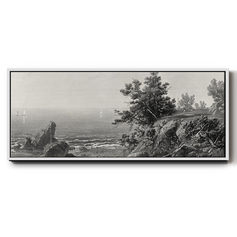 Sur la côte de Beverly, Massachusetts, H 24 po x l 60 po x P 1,5 po, Blanc