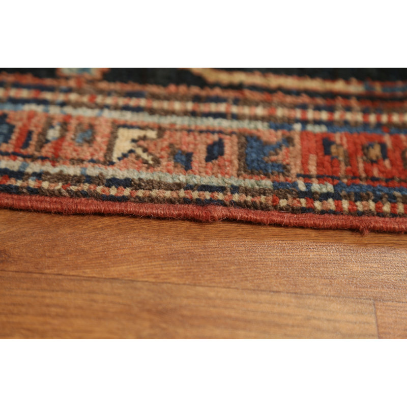 Tapis rouge en laine noué à la main de conception unique 1900 pi 10 pi 8 po x 13 pi 4 po 1900S