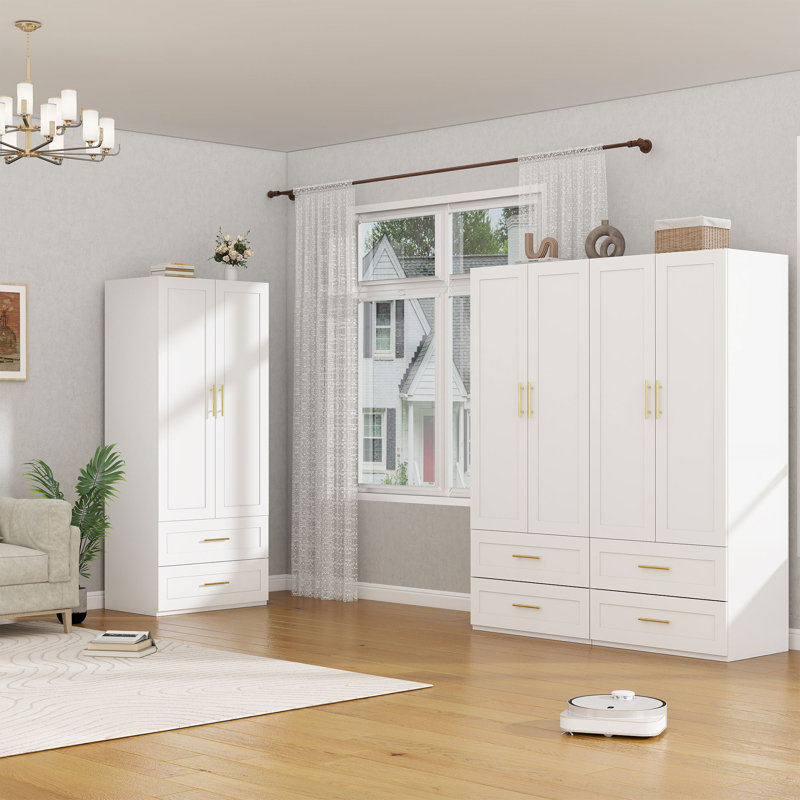 Bedroom Armoire Wardrobe with Drawers