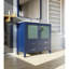 Meuble-lavabo bleu marine 36 po X P 18,25 po D, plateau en céramique blanche et Miroir