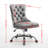W26.4 Inch Wider Seat Office Chair,Artificial Rabbit Hair Home Office Chair With Metal Base,Adjustable Desk Chair Swivel Office Chair,Vanity Chair-582079223