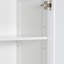 Grande armoire de salle de bain avec panier à linge, grand espace de rangement, panier inclinable et armoire supérieure pour la vie organisée-247950492
