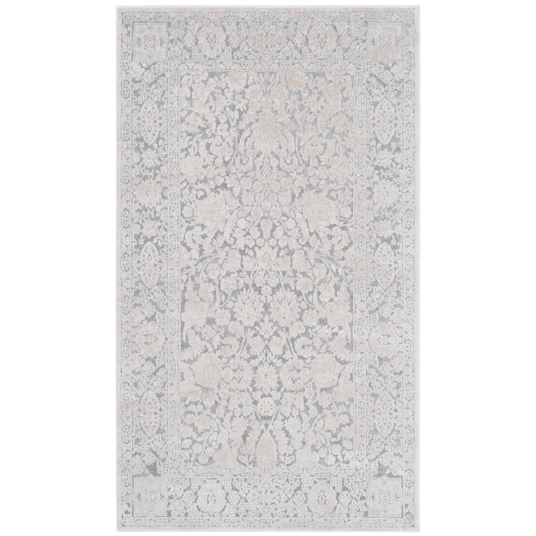 Tapis gris clair / crème Calidia