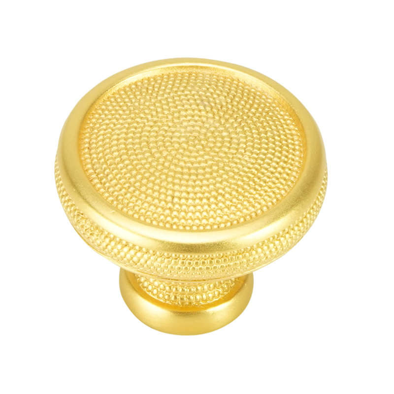 WINCHESTER ROUND KNOB; FLORENTINE GOLD, 1 1/4"