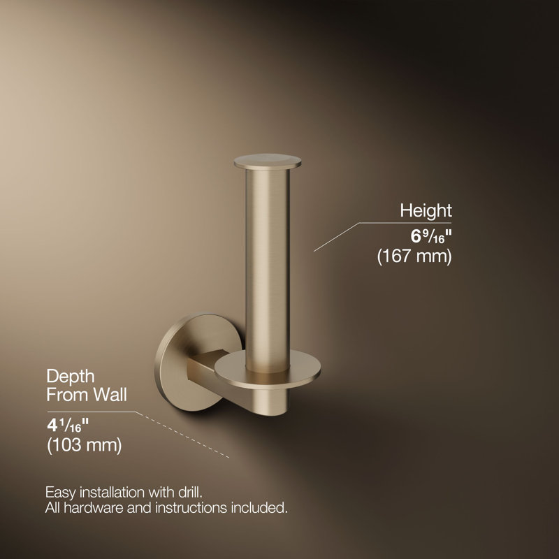 Components™ Vertical Toilet Tissue Holder, Bronze