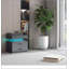 1 ensemble de table de chevet avec bande de lumière DEL réglable, 2 tiroirs, grand espace de rangement, convient pour une table de chevet, une table basse, un canapé, une table d'appoint ou une table de bout pour bureau-1327979315