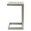 Table d'appoint en aluminium pour l'extérieur - Patio durable dans l'eau - Revêtement