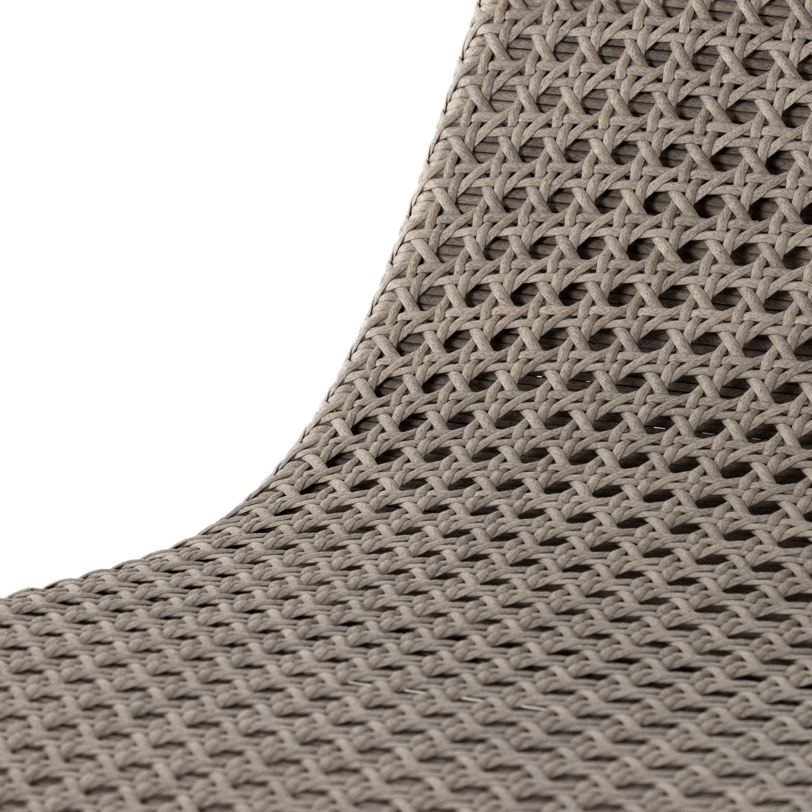 Kuno 27.5'' Outdoor Wicker Chaise Lounge, Dark Gray