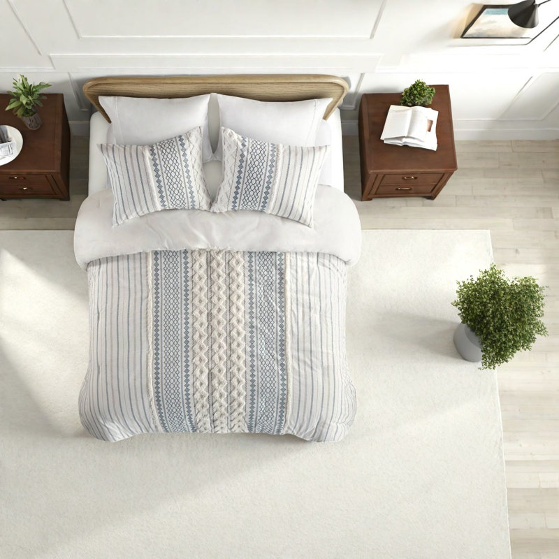 Ensemble de literie luxueux en coton, chenille capitonnée, style moderne pour la maison