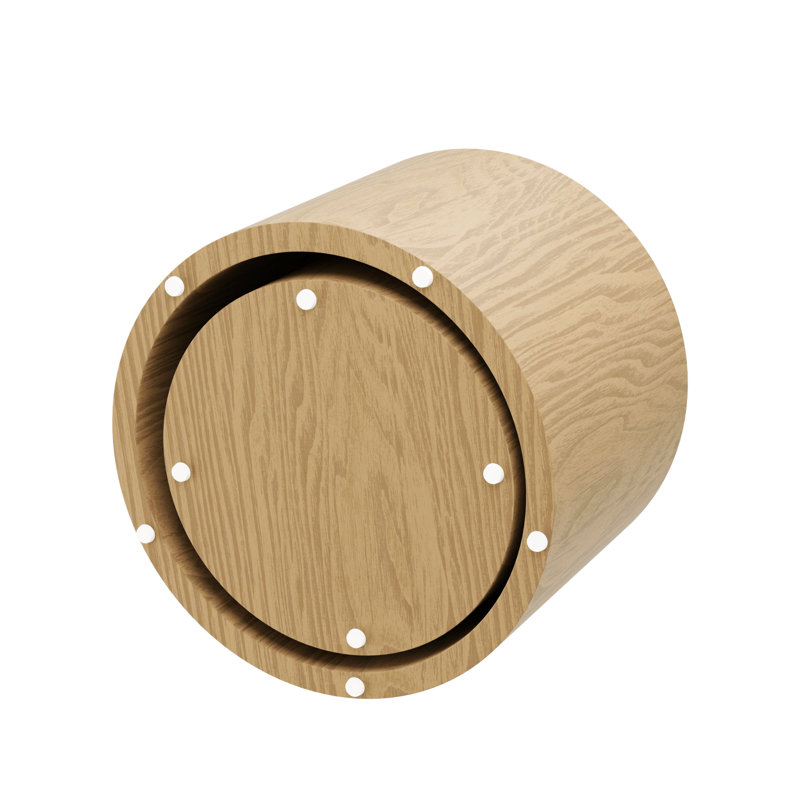 Ensemble de 2 tables gigognes avec rangement Masaya