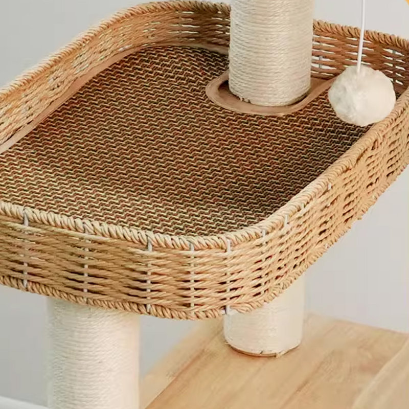 5 Tiers Cat Tree with Condons,Perch,Scratching Posts