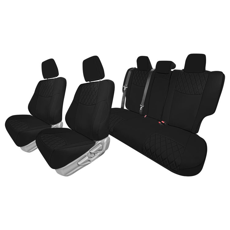 Housses de siège d'auto en néoprène Latitude Run® Ultraflex, Noir, noir, noir, noir