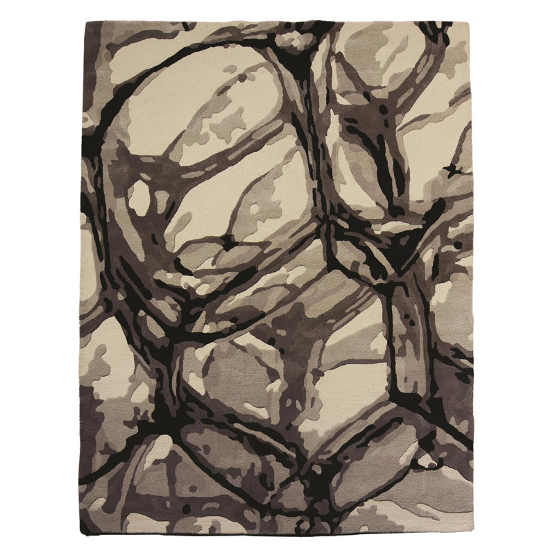 Eyes On The World Rug-Ivory/Black, Rectangle 11' x 14'