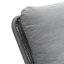 Chaise berçante contemporaine en osier gris minimaliste avec coussins en polyester doux et structure en bois durable (y compris la chaise)
