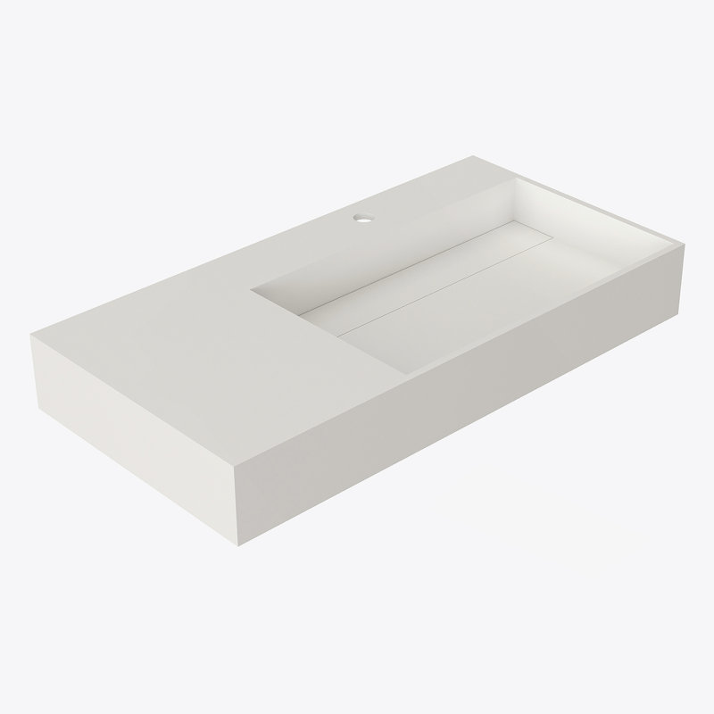 Stone Resin Solid Surface Bathroom Vanity Basin Sink