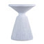 Tables de bout d'extérieur en ciment pour patio, table d'appoint de jardin, petite table d'appoint ronde moderne pour l'extérieur, tabouret de jardin en souche d'arbre pour l'intérieur et l'extérieur