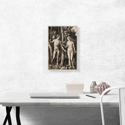 «Adam and Eve 1504» par Albrecht Dürer, reproduction d'art sur toile tendue