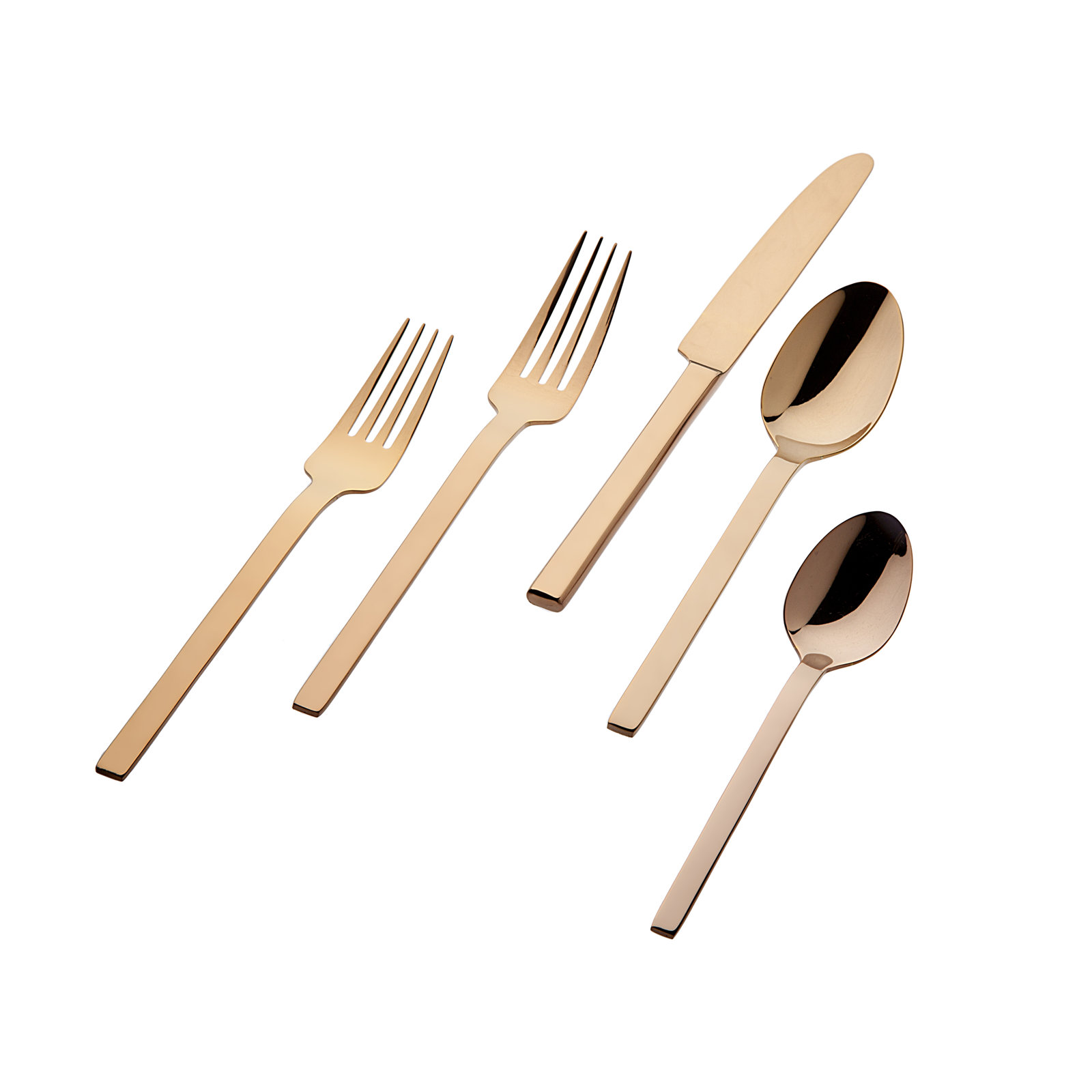 Atlas Flatware Set - Service for 4, Copper