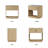 Seyla 23.6''W Drawer Nightstand with Charging Station Outlet, Fluted Wood Nightstand with Open Shelf Cubby for Bedroom Living Room-2128036009-2128036008