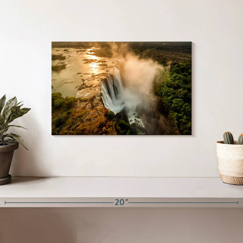 Alvord Victoria Falls Sunrise, H 8 po x l 12 po
