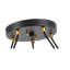 Lustre de roue de wagon à commande unique/à 5 lumières Luverne-1257840288