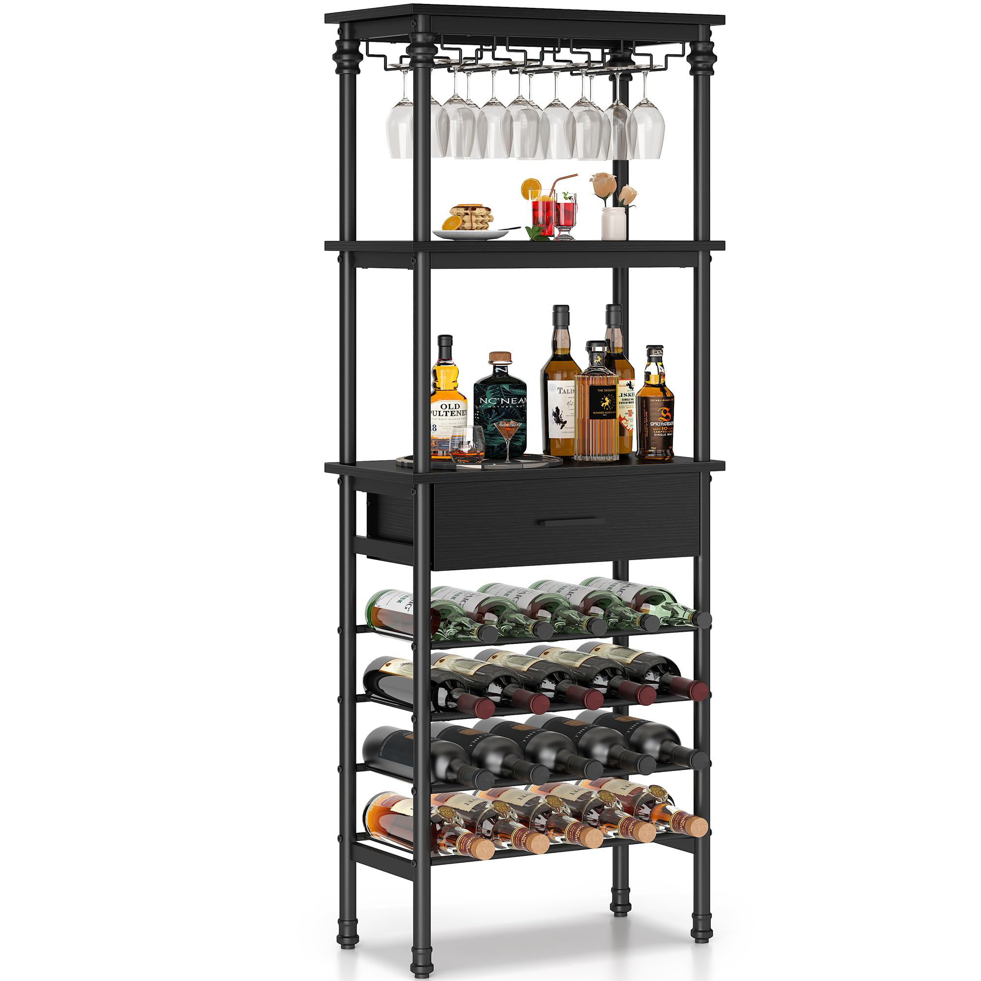 Trent Austin Design® 4-Tier Freestanding Floor Standing Bar Cabinet ...