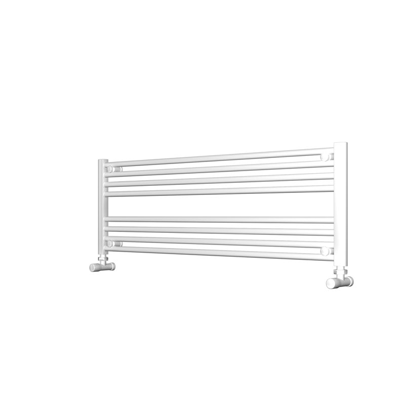 Shaunta Straight Towel Rail Heated Towel Rails, 40cm H x 120cm W x 3cm D, White
