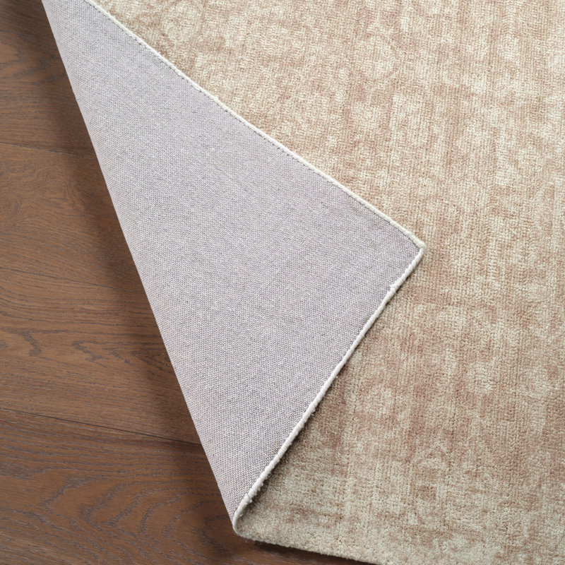 Tapis oriental brun clair touffeté Pearline, Rectangle 7 pi 9 po x 9 pi 9 po