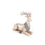 Figurine cerf métallique avec couronne (ensemble de 2)-1188935580