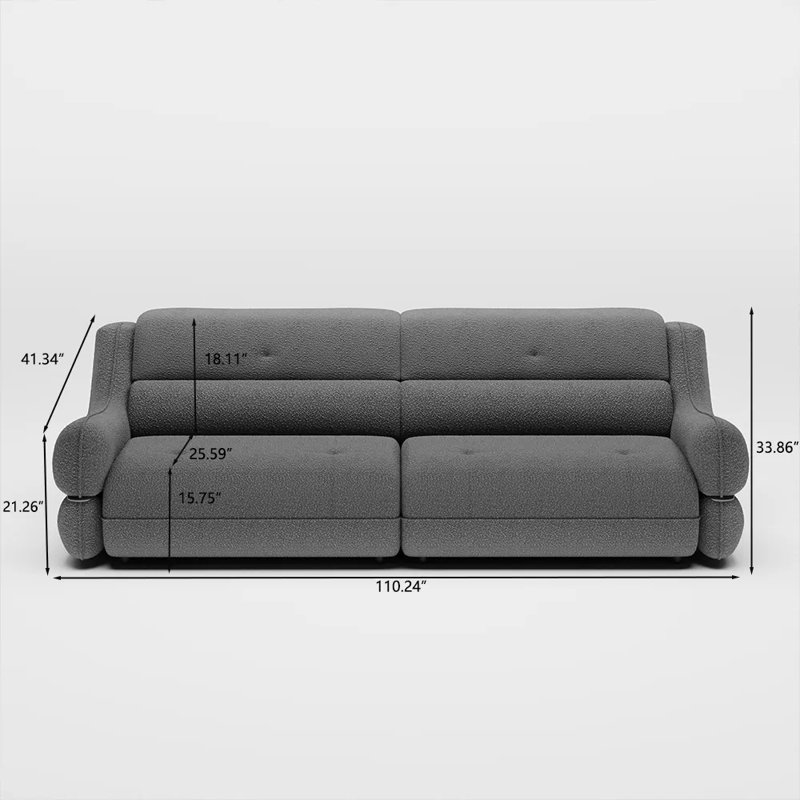 110.24"Modern Minimalist Sofa