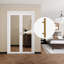 1 porte pivotante à miroir française avec quincaillerie (poignées incluses)-101197258