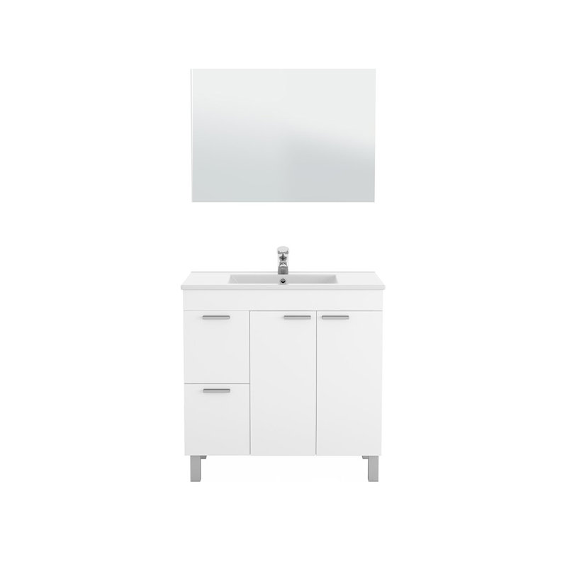 Disean 80cm Single Bathroom Vanity Base Only, White