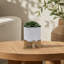 PLATEAU DE CHEVRONS AVEC SUPPORT, BLANC-572318307