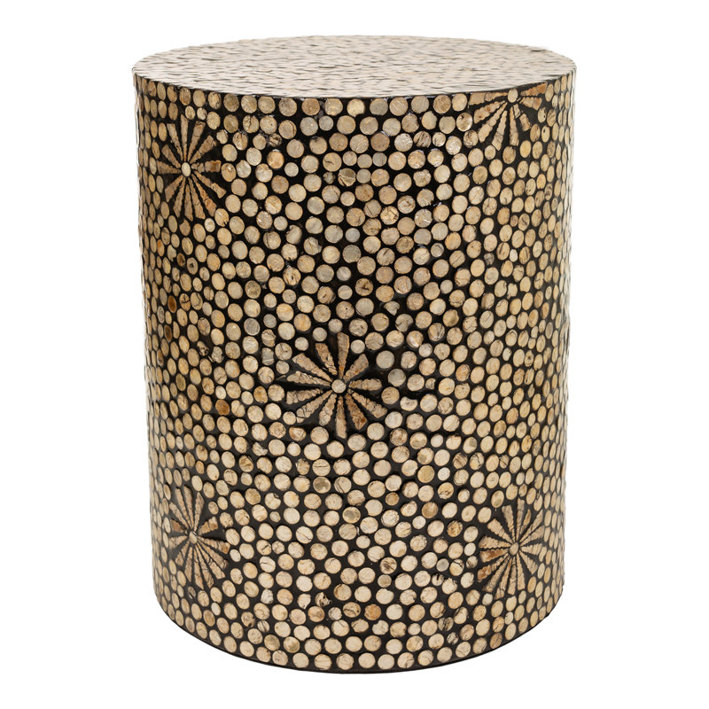 Solid + Manufactured Wood Accent Stool