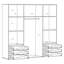 Mokkaro 4 Door Wardrobe