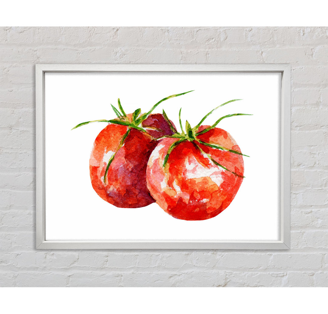 Duo Tomato 1 - Einzelner Bilderrahmen Kunstdrucke auf Leinwand