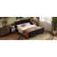 Lit plateforme Verona King en velours avec tête de lit capitonnée à oreilles-134707182-134707184
