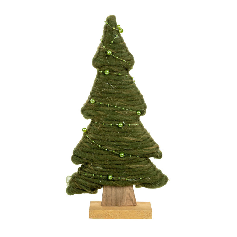 Arbre plat tissé multicolore, Vert