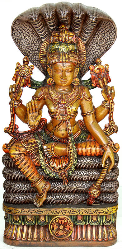 Lord Vishnu On Sheshasanaga