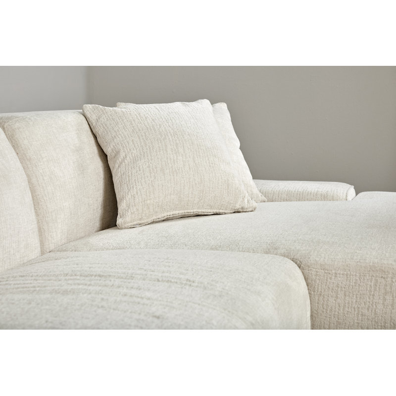 Charee 4 Seater Corner Sofa , Left Hand Facing, White Boucle