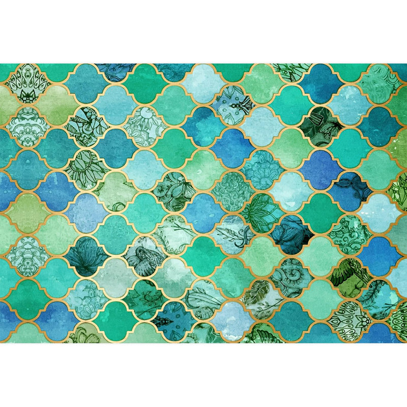 Peel & Stick Geometric Border, 66" L x 96" W
